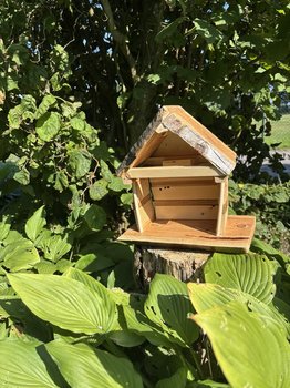 Vogelhuisje gemaakt door een deelnemer